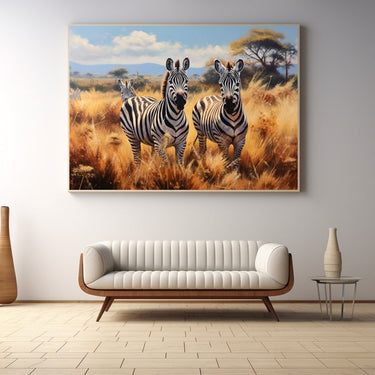 Zebra Canvas Wall Art